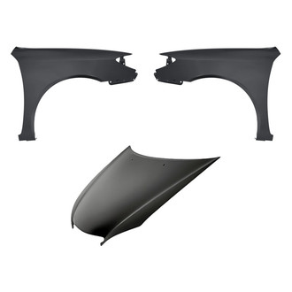 Replacement - 3-Piece (Hood Panel, Front Driver and Passenger Side Fender) (CAPA Certified)