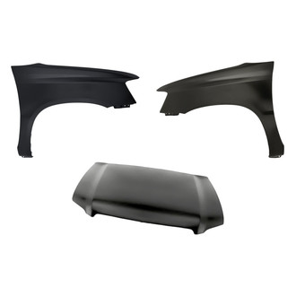 Replacement - 3-Piece (Hood Panel, Front Driver and Passenger Side Fender)
