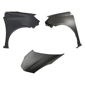 Replacement - 3-Piece (Hood Panel, Front Driver and Passenger Side Fender) (Standard Line)