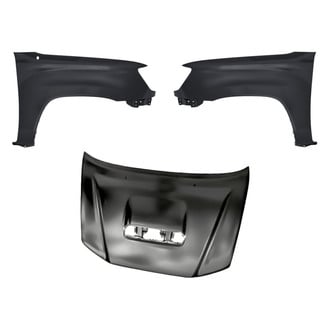 Replacement - 3-Piece (Hood Panel, Front Driver and Passenger Side Fender)