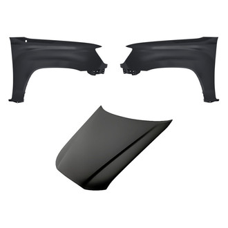 Replacement - 3-Piece (Hood Panel, Front Driver and Passenger Side Fender) (CAPA Certified)