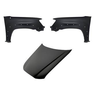 Replacement - 3-Piece (Hood Panel, Front Driver and Passenger Side Fender) (CAPA Certified)