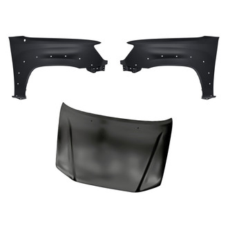 Replacement - 3-Piece (Hood Panel, Front Driver and Passenger Side Fender) (CAPA Certified)