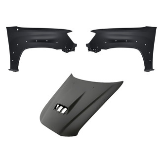 Replacement - 3-Piece (Hood Panel, Front Driver and Passenger Side Fender) (Standard Line)