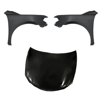 Replacement - 3-Piece (Hood Panel, Front Driver and Passenger Side Fender) (Standard Line)