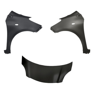 Replacement - 3-Piece (Hood Panel, Front Driver and Passenger Side Fender) (CAPA Certified)