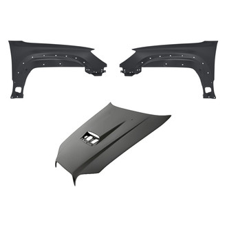 Replacement - 3-Piece (Hood Panel, Front Driver and Passenger Side Fender)