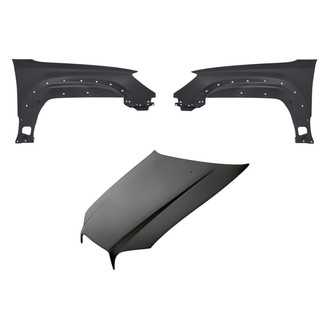 Replacement - 3-Piece (Hood Panel, Front Driver and Passenger Side Fender) (Standard Line)