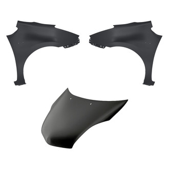 Replacement - 3-Piece (Hood Panel, Front Driver and Passenger Side Fender) (CAPA Certified)