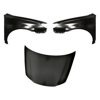 Replacement - 3-Piece (Hood Panel, Front Driver and Passenger Side Fender)
