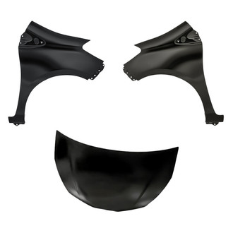 Replacement - 3-Piece (Hood Panel, Front Driver and Passenger Side Fender) (CAPA Certified)