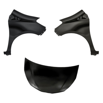 Replacement - 3-Piece (Hood Panel, Front Driver and Passenger Side Fender) (Standard Line)
