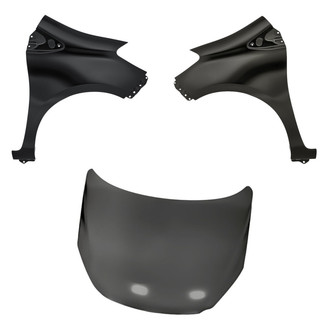 Replacement - 3-Piece (Hood Panel, Front Driver and Passenger Side Fender) (Standard Line)