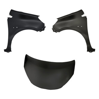 Replacement - 3-Piece (Hood Panel, Front Driver and Passenger Side Fender)