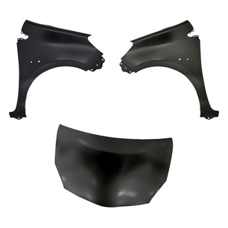Replacement - 3-Piece (Hood Panel, Front Driver and Passenger Side Fender) (Standard Line)