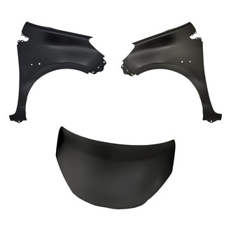 Replacement - 3-Piece (Hood Panel, Front Driver and Passenger Side Fender) (Standard Line)