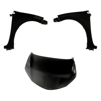 Replacement - 3-Piece (Hood Panel, Front Driver and Passenger Side Fender) (Standard Line)