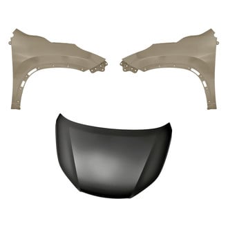 Replacement - 3-Piece (Hood Panel, Front Driver and Passenger Side Fender)