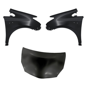 Replacement - 3-Piece (Hood Panel, Front Driver and Passenger Side Fender) (CAPA Certified)