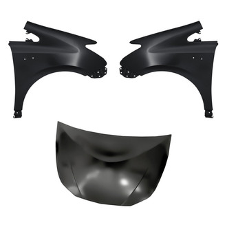 Replacement - 3-Piece (Hood Panel, Front Driver and Passenger Side Fender) (CAPA Certified)