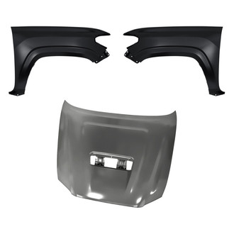 Replacement - 3-Piece (Hood Panel, Front Driver and Passenger Side Fender) (Standard Line)