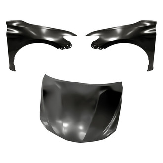 Replacement - 3-Piece (Hood Panel, Front Driver and Passenger Side Fender) (CAPA Certified)