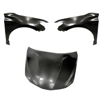 Replacement - 3-Piece (Hood Panel, Front Driver and Passenger Side Fender) (Standard Line)