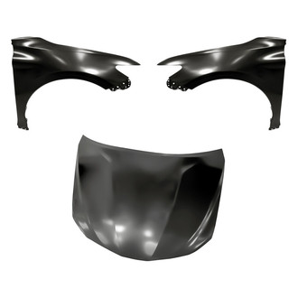 Replacement - 3-Piece (Hood Panel, Front Driver and Passenger Side Fender) (Standard Line)