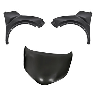 Replacement - 3-Piece (Hood Panel, Front Driver and Passenger Side Fender) (CAPA Certified)