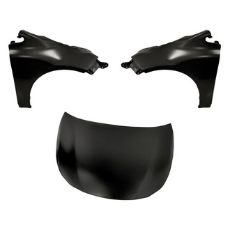 Replacement - 3-Piece (Hood Panel, Front Driver and Passenger Side Fender) (CAPA Certified)