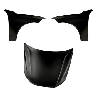 Replacement BNDL-205522 - 3-Piece (Hood Panel, Front Driver and Passenger Side Fender) (CAPA Certified)
