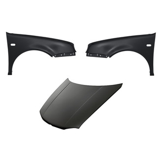 Replacement - 3-Piece (Hood Panel, Front Driver and Passenger Side Fender) (Standard Line)