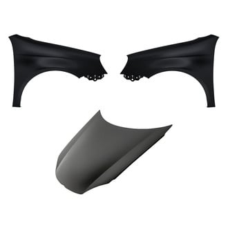 Replacement - 3-Piece (Hood Panel, Front Driver and Passenger Side Fender) (CAPA Certified)
