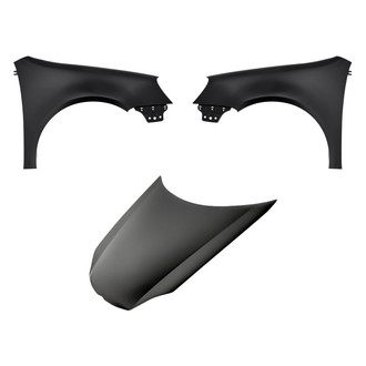 Replacement - 3-Piece (Hood Panel, Front Driver and Passenger Side Fender) (Standard Line)