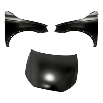 Replacement - 3-Piece (Hood Panel, Front Driver and Passenger Side Fender) (Standard Line)