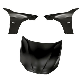 Replacement - 3-Piece (Hood Panel, Front Driver and Passenger Side Fender) (Standard Line)