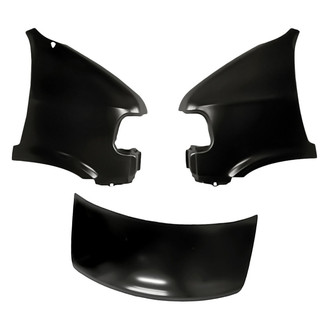 Replacement - 3-Piece (Hood Panel, Front Driver and Passenger Side Fender) (Standard Line)