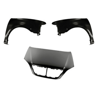 Replacement - 3-Piece (Hood Panel, Front Driver and Passenger Side Fender) (Standard Line)