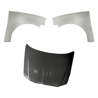 Replacement - 3-Piece (Hood Panel, Front Driver and Passenger Side Fender) (Standard Line)
