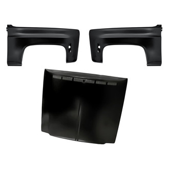 Replacement - 3-Piece (Hood Panel, Front Driver and Passenger Side Fender) (Standard Line)