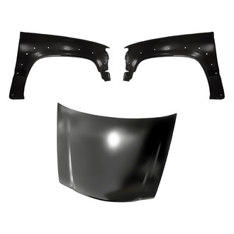Replacement - 3-Piece (Hood Panel, Front Driver and Passenger Side Fender) (Standard Line)