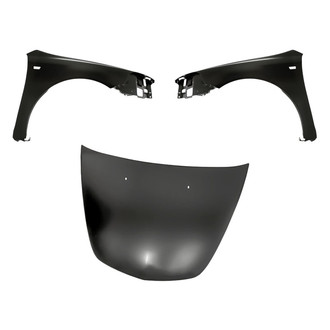 Replacement - 3-Piece (Hood Panel, Front Driver and Passenger Side Fender) (Standard Line)