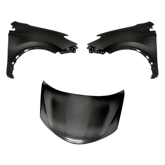 Replacement - 3-Piece (Hood Panel, Front Driver and Passenger Side Fender) (Standard Line)