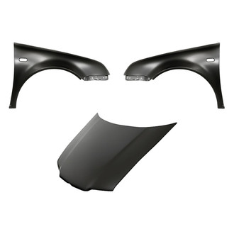 Replacement - 3-Piece (Hood Panel, Front Driver and Passenger Side Fender) (Standard Line)