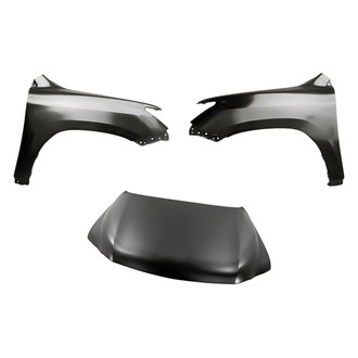 Replacement - 3-Piece (Hood Panel, Front Driver and Passenger Side Fender) (Standard Line)