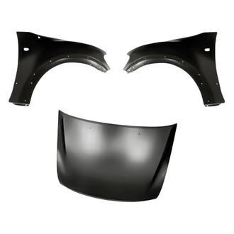 Replacement - 3-Piece (Hood Panel, Front Driver and Passenger Side Fender) (Standard Line)
