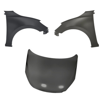 Replacement BNDL-206059 - 3-Piece (Hood Panel, Front Driver and Passenger Side Fender) (Standard Line)