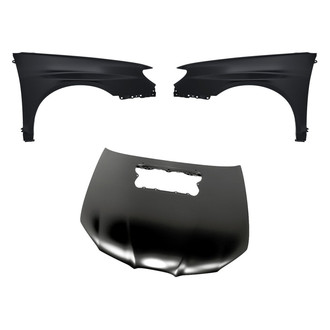 Replacement - 3-Piece (Hood Panel, Front Driver and Passenger Side Fender) (Standard Line)