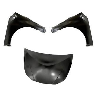 Replacement - 3-Piece (Hood Panel, Front Driver and Passenger Side Fender) (Standard Line)