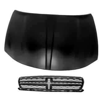 Replacement - 2-Piece (Hood Panel, Grille) (Standard Line)